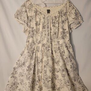 Official Disney Princess Cream Midi Dress Size 28 Plus Torrid